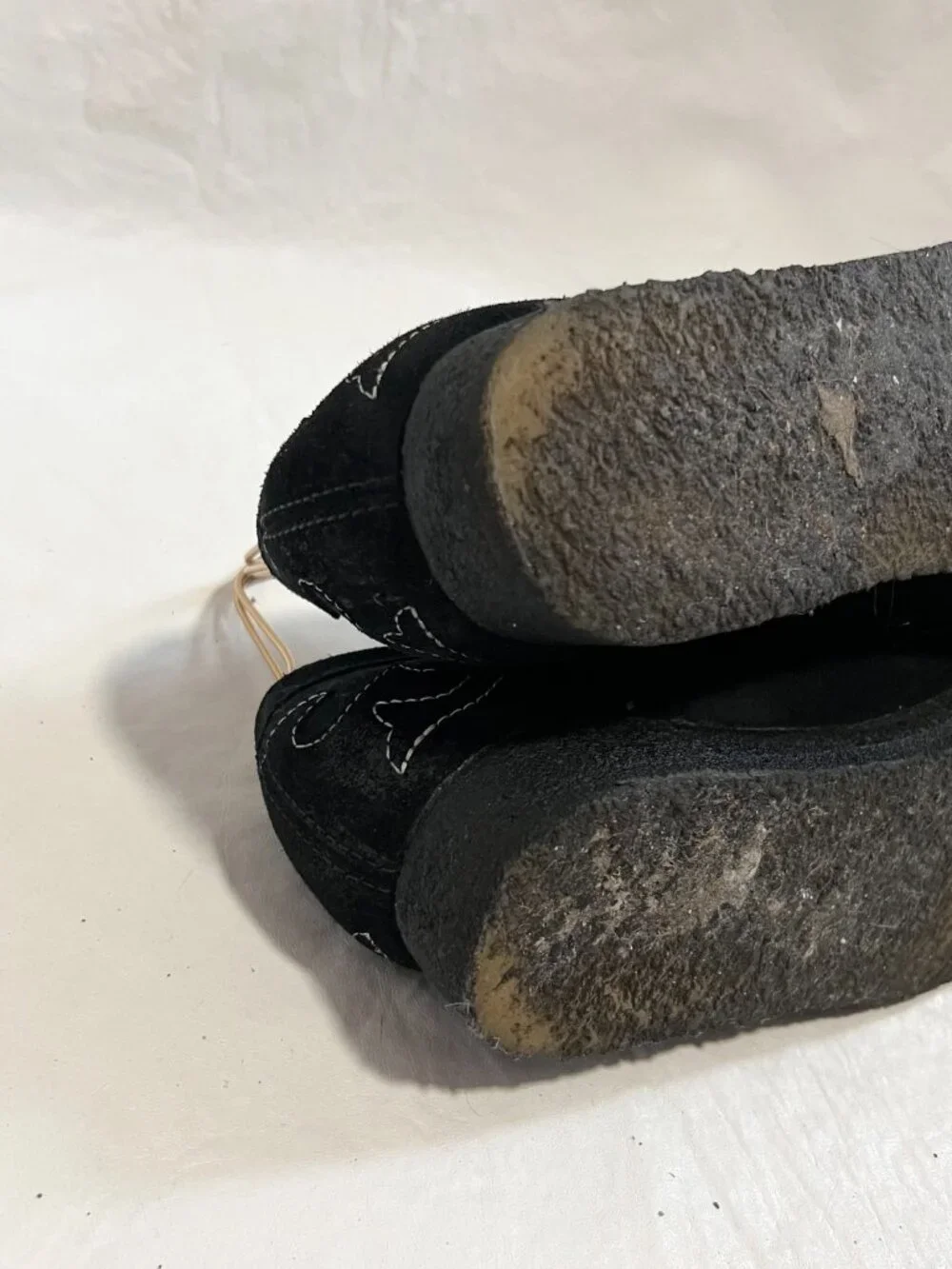 Supreme x Clarks Originals Wallabee shoe black suede mens 8.5 western stitched